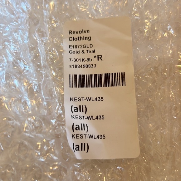 NWT! Kendra Scott Insley Earring in Gold & Teal Mix - Picture 6 of 6